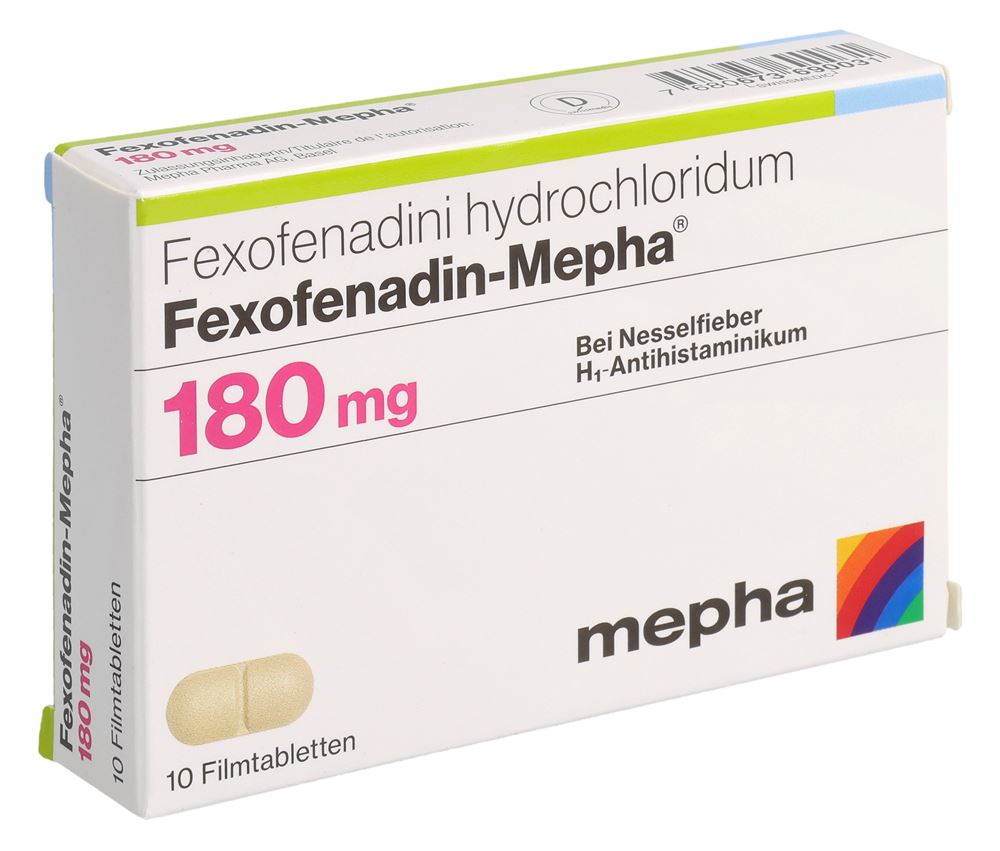 FEXOFENADIN Mepha Lactab 180 mg 10 pce