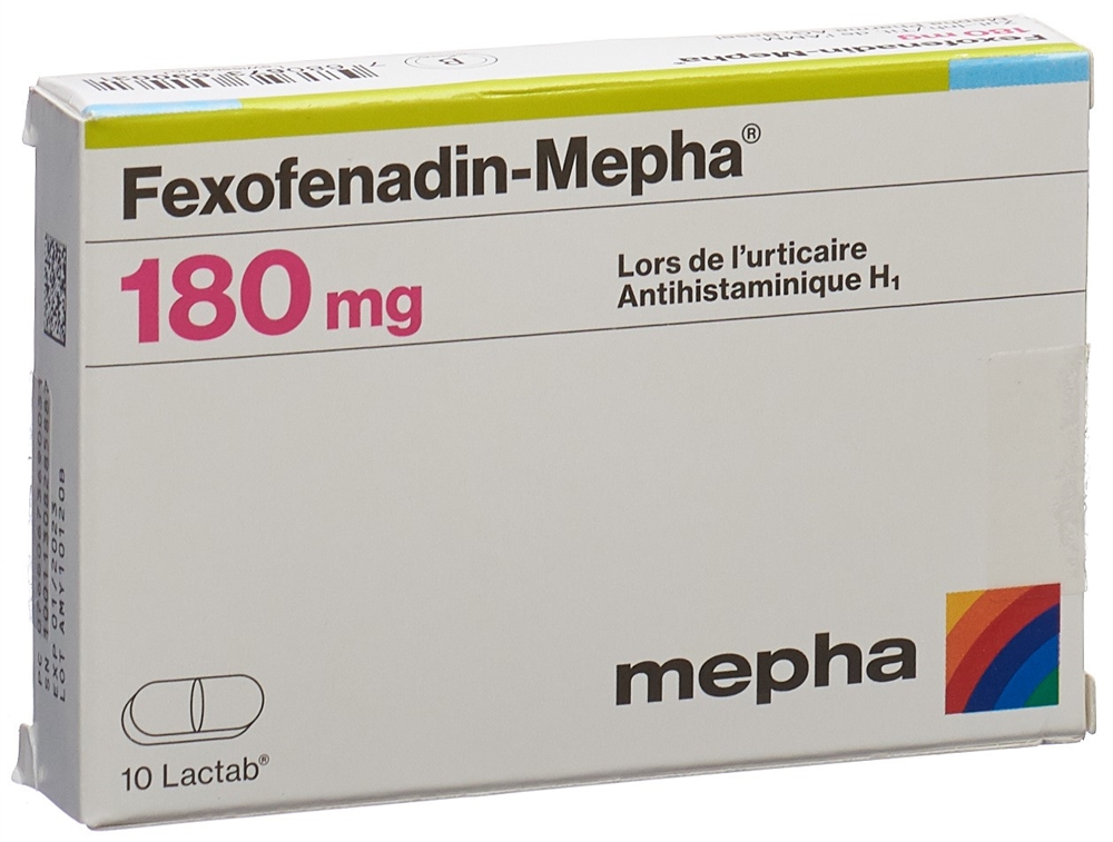 FEXOFENADIN Mepha Lactab 180 mg 10 pce