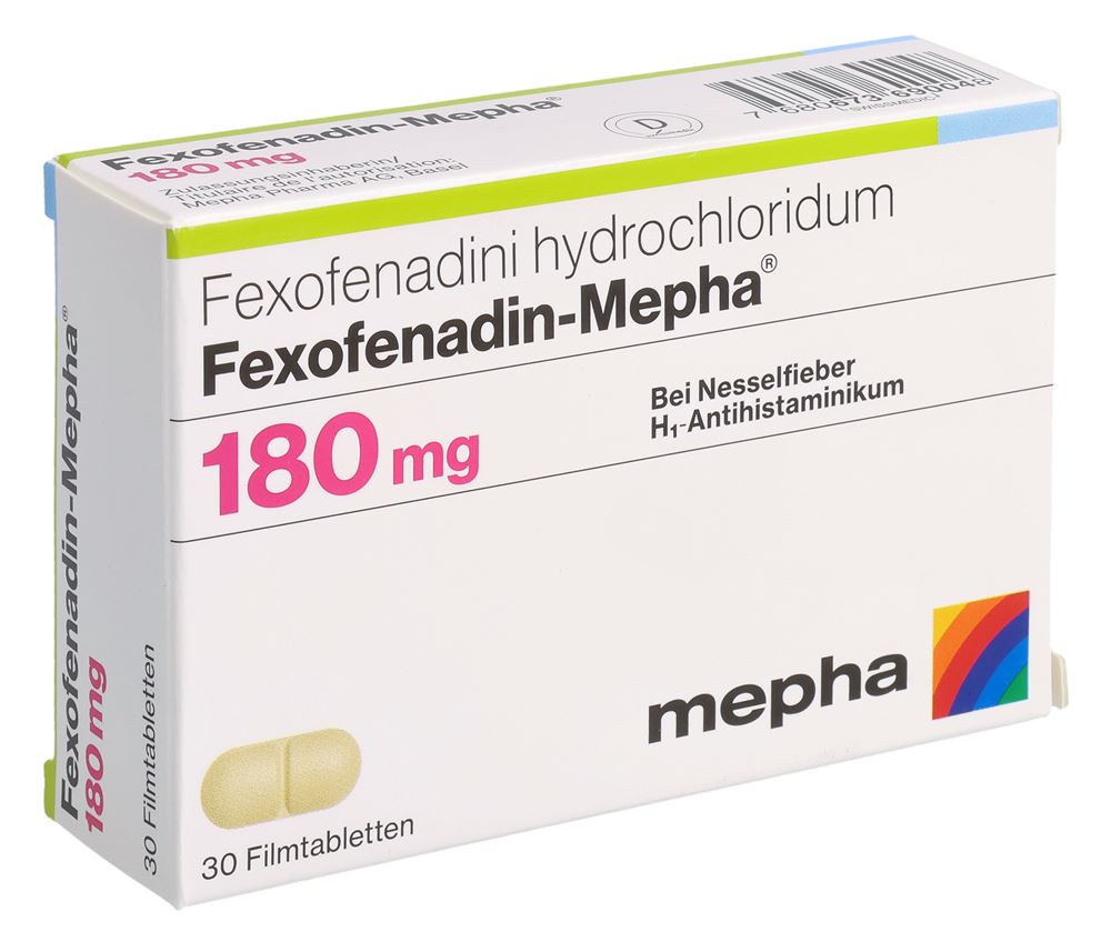 FEXOFENADIN Mepha Lactab 180 mg 30 pce