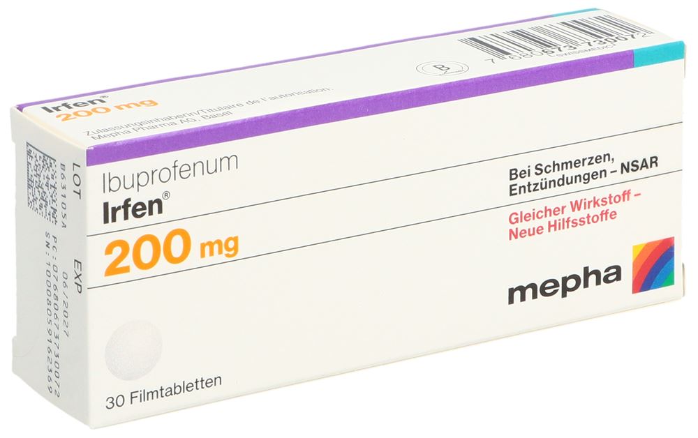 Irfen 200 mg, Filmtabletten