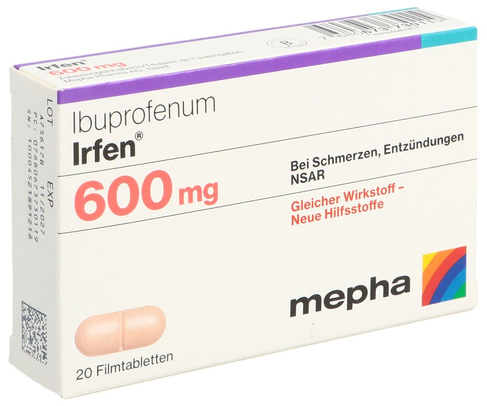 IRFEN cpr pell 600 mg 20 pce