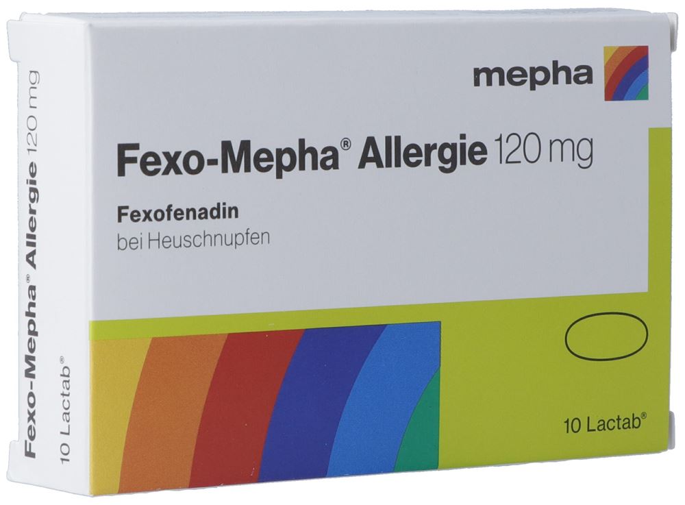 FEXO Mepha Allergie Lactab 120 mg 10 pce