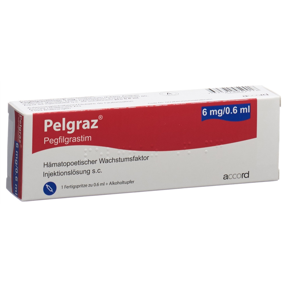 Pelgraz, sol inj 6 mg/0.6 ml sécurisée , ser pré 0.6 ml (ancien)