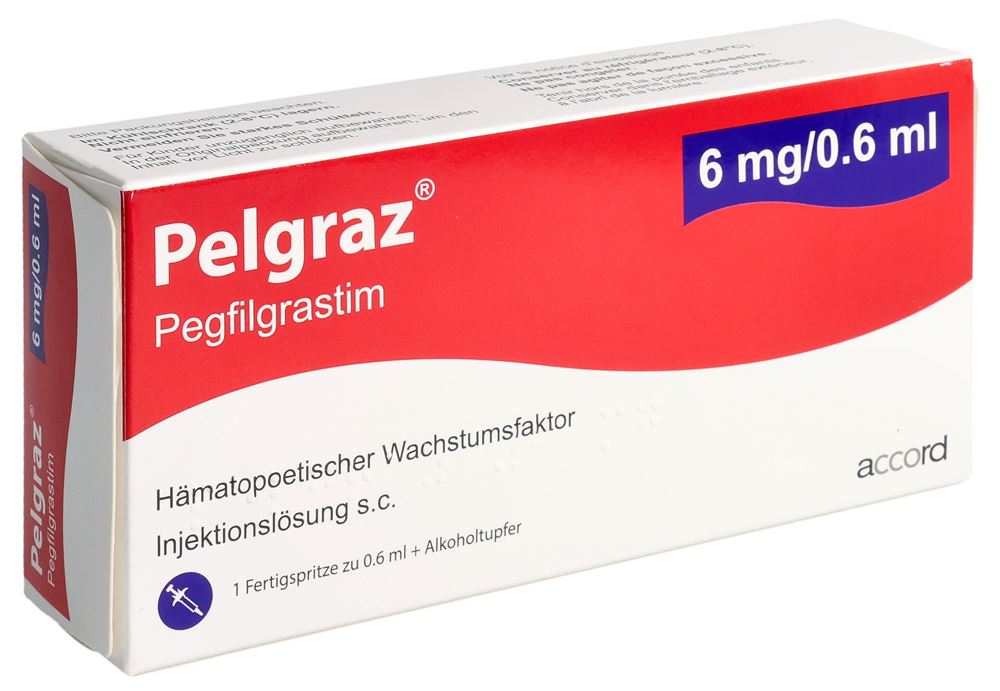 Pelgraz 6 mg/ 0.6 ml, Injektionslösung in einer Fertigspritze