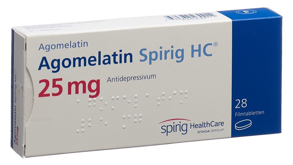 AGOMELATINE Spirig HC cpr pellic 25 mg 28 pce