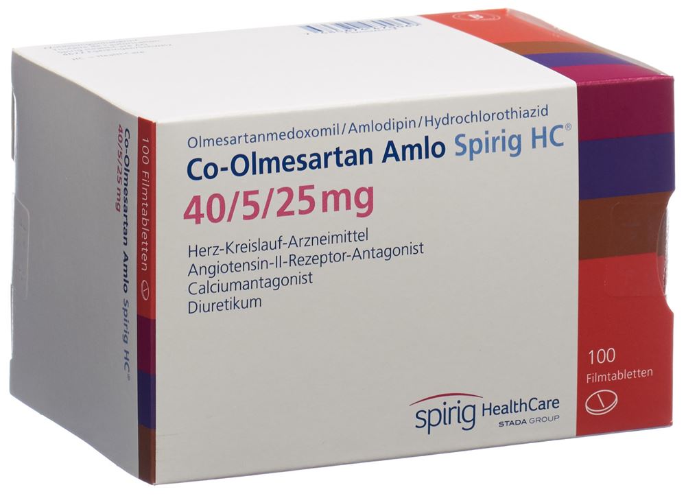 CO-OLMESARTAN AMLO Spirig HC 40/5/25mg 100 pce