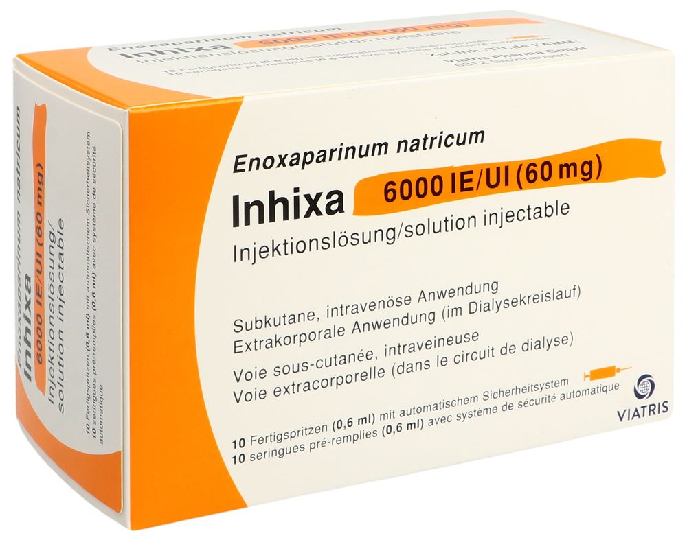 INHIXA sol inj 60 mg/0.6ml 10 ser pré 0.6 ml