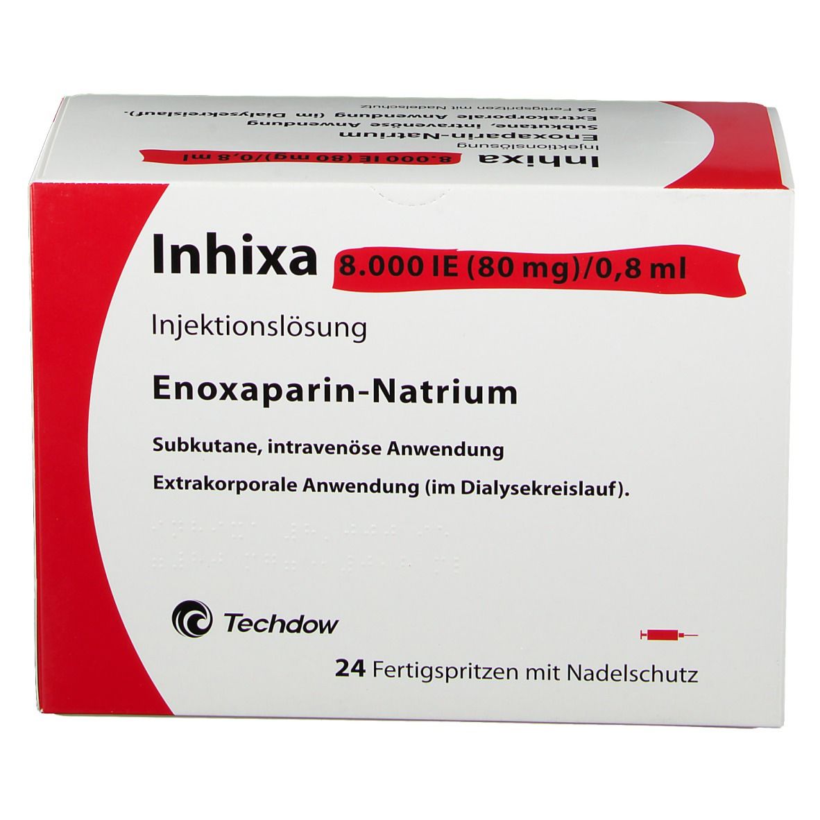 Inhixa 8000 IE (80 mg), Injektionslösung