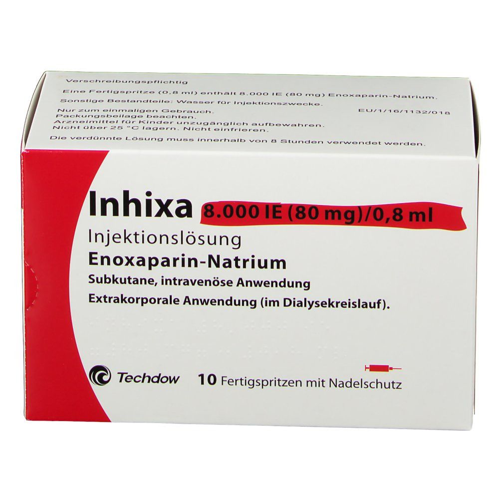 Inhixa 8000 IE (80 mg), Injektionslösung