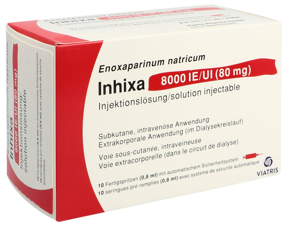 INHIXA sol inj 80 mg/0.8ml 10 ser pré 0.8 ml
