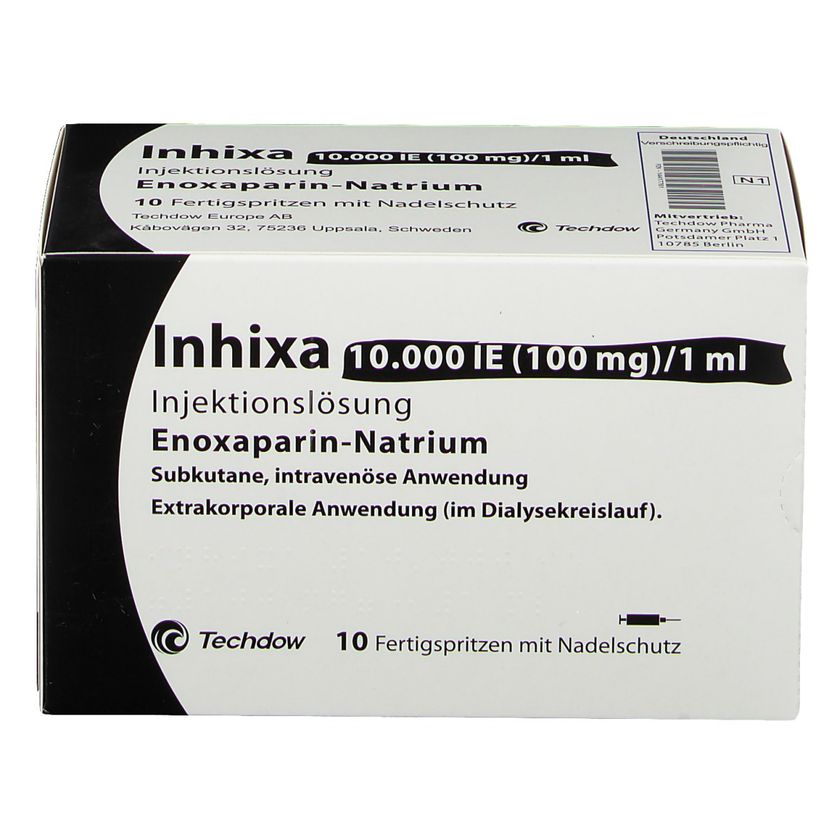 Inhixa 10000 IE (100 mg), Injektionslösung