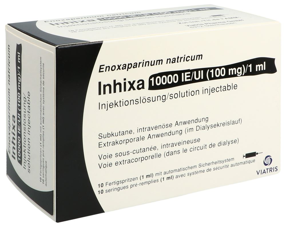 INHIXA sol inj 100 mg/ml 10 ser pré 1 ml