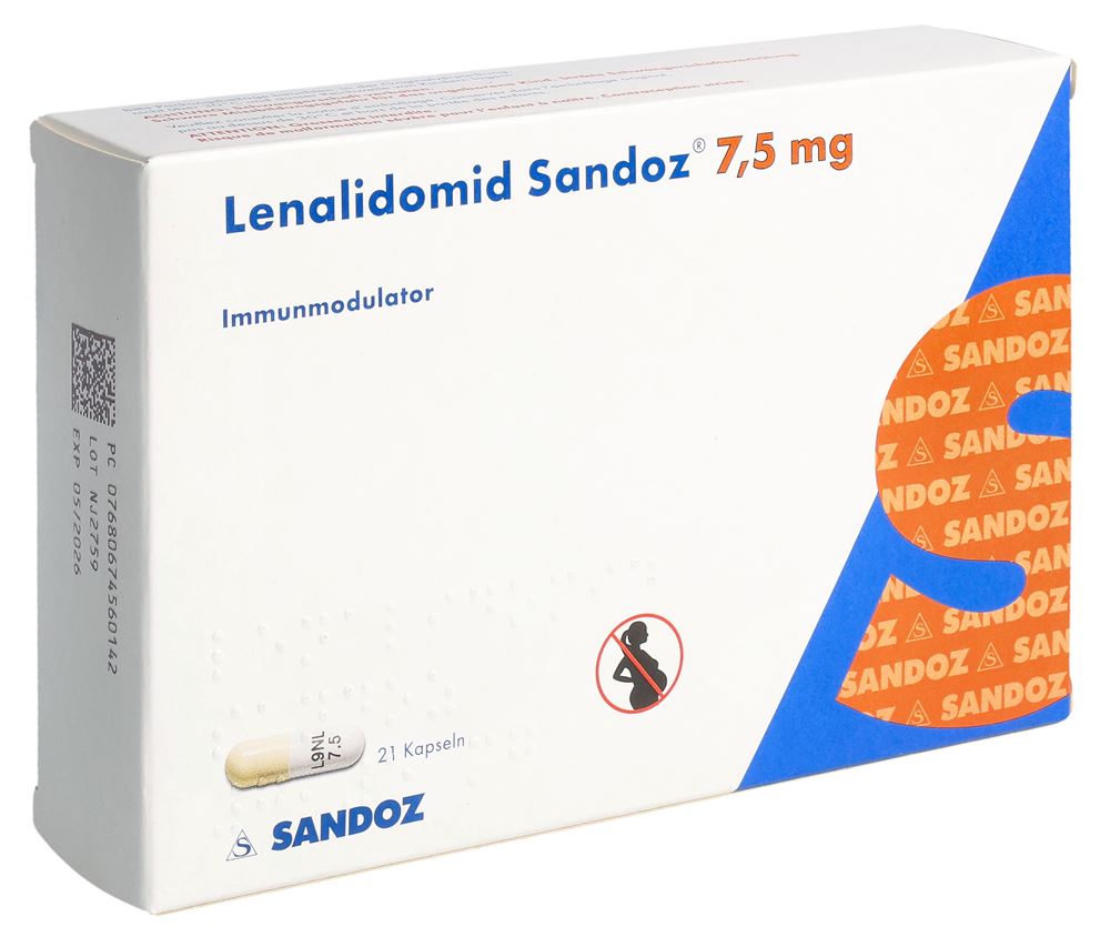 Lenalidomid Sandoz 7.5 mg, Kapseln
