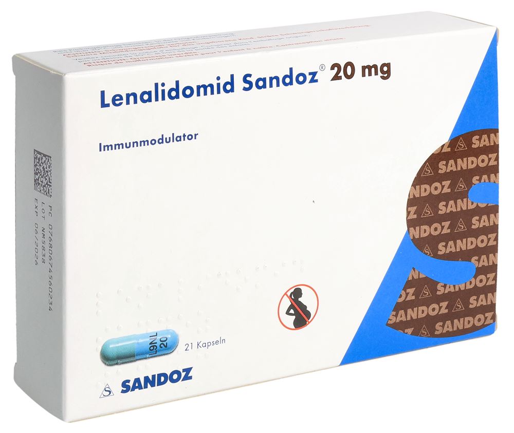Lenalidomid Sandoz 20 mg, Kapseln