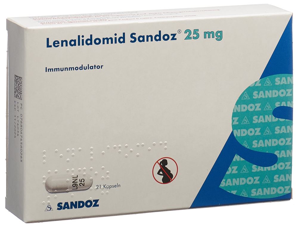 Lenalidomid Sandoz 25 mg, Kapseln