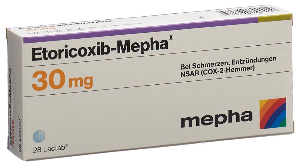 Etoricoxib-Mepha 30 mg, Filmtabletten