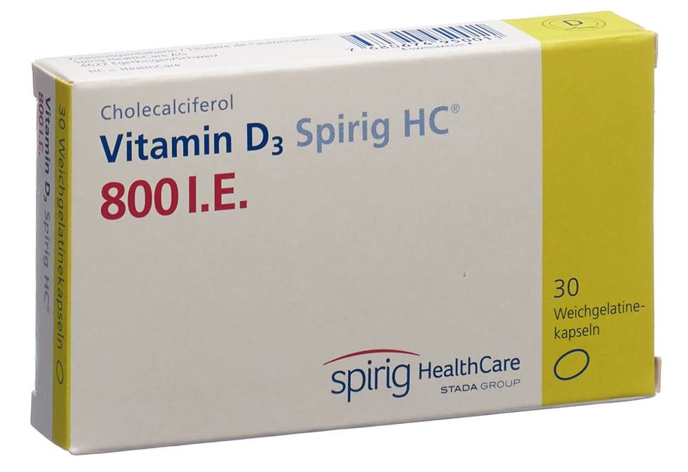 VITAMIN D3 Spirig HC caps moll 800 UI 30 pce
