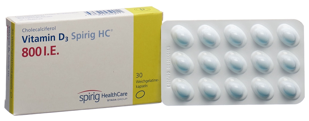 VITAMIN D3 Spirig HC caps moll 800 UI 30 pce