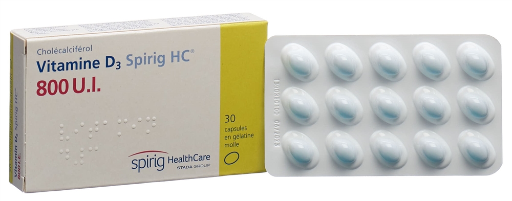 VITAMIN D3 Spirig HC caps moll 800 UI 30 pce