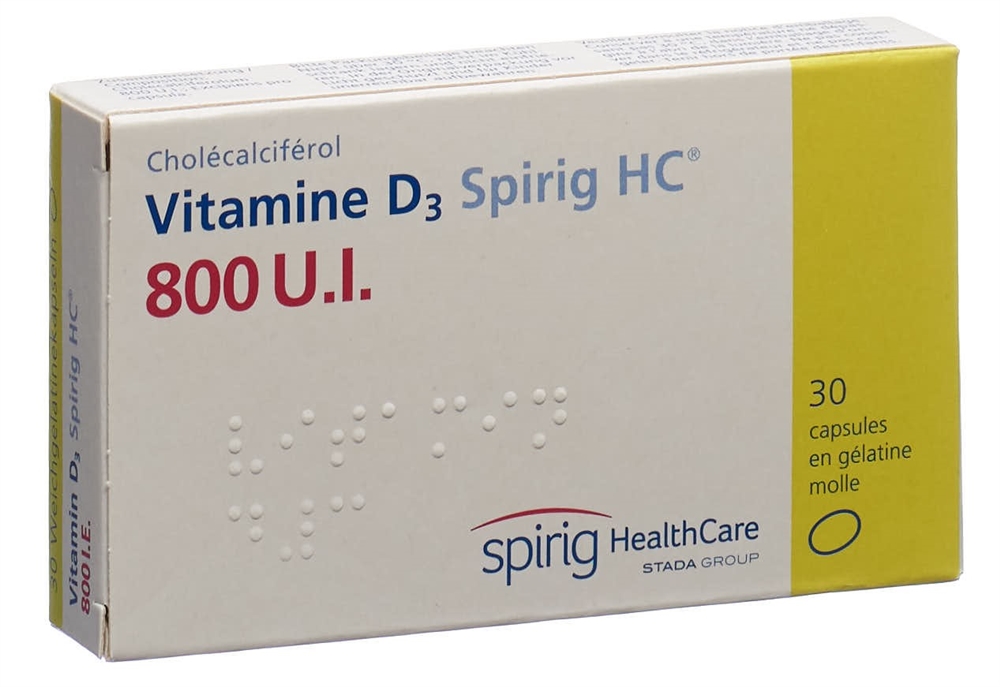 VITAMIN D3 Spirig HC caps moll 800 UI 30 pce