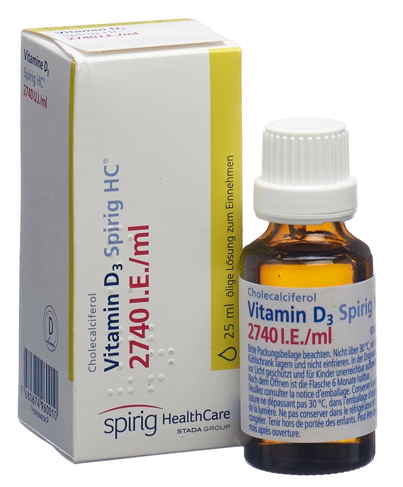 VITAMIN D3 Spirig HC 2740 UI/ml sol huil fl 25 ml