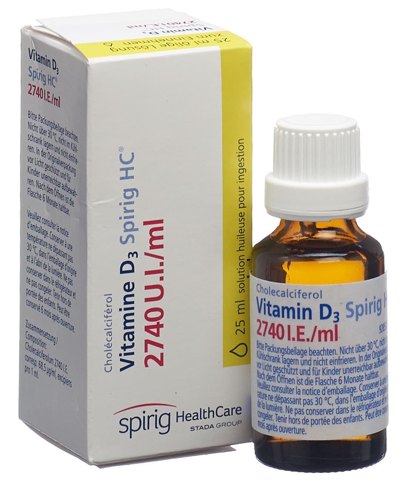 VITAMIN D3 Spirig HC 2740 UI/ml sol huil fl 25 ml