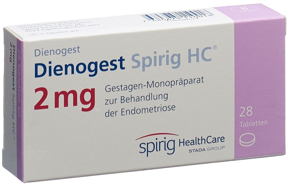 Dienogest Spirig HC 2 mg, Tabletten