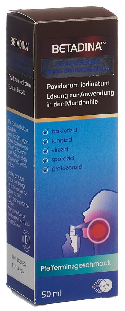 BETADINA, desinfizierendes Mund- und Rachenspray