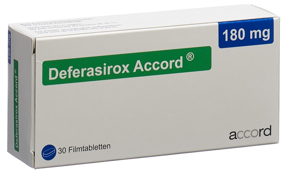 Deferasirox Accord 180 mg, Filmtabletten