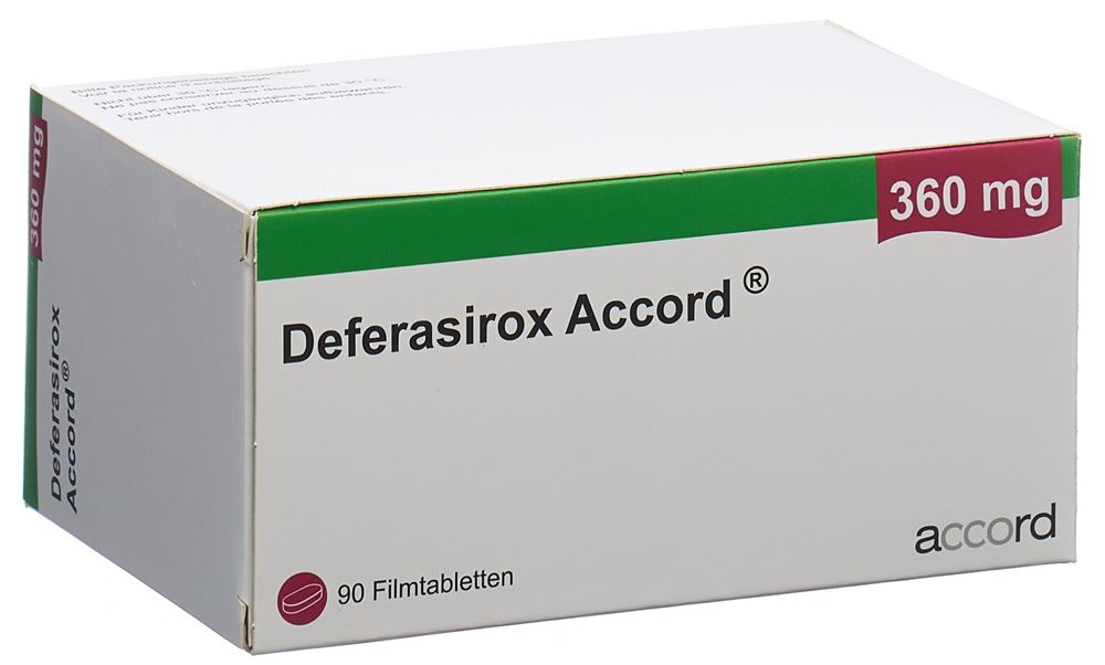Deferasirox Accord 360 mg, Filmtabletten