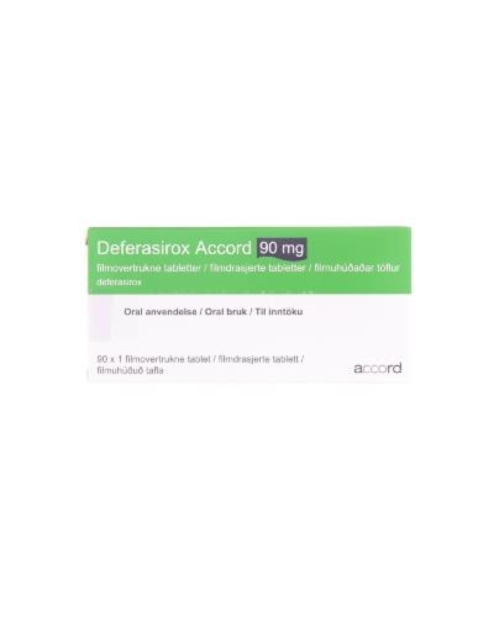 DEFERASIROX Accord cpr pell 360 mg 90 pce