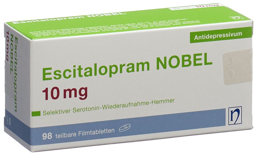 ESCITALOPRAM NOBEL cpr pell 10 mg 98 pce