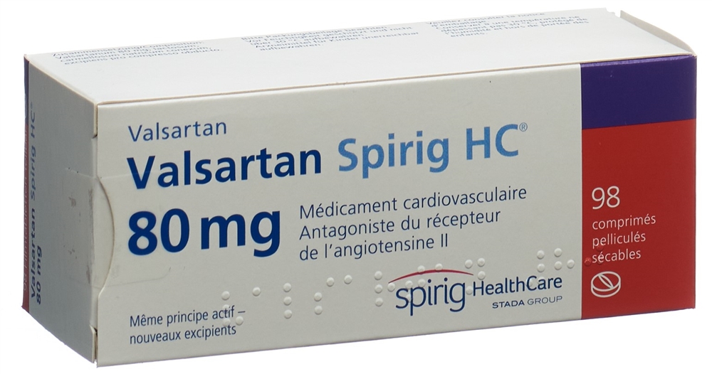 VALSARTAN Spirig HC cpr pell 80 mg 98 pce