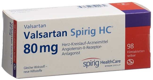 VALSARTAN Spirig HC cpr pell 80 mg 98 pce