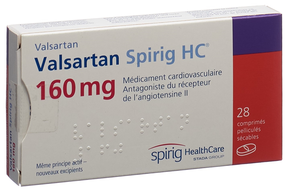 VALSARTAN Spirig HC cpr pell 160 mg 28 pce
