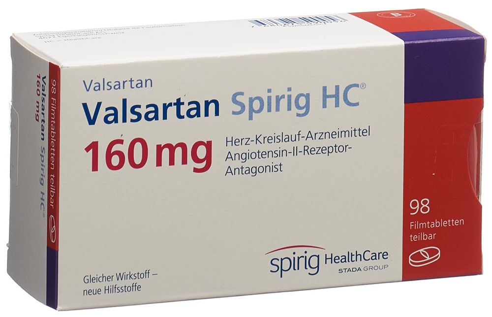 VALSARTAN Spirig HC cpr pell 160 mg 98 pce
