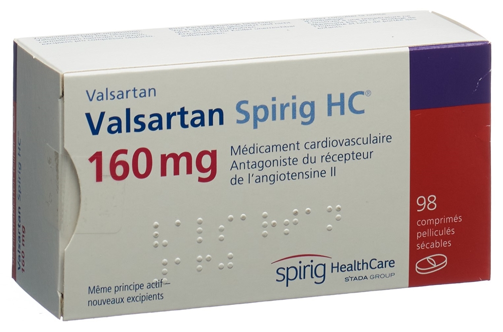 VALSARTAN Spirig HC cpr pell 160 mg 98 pce