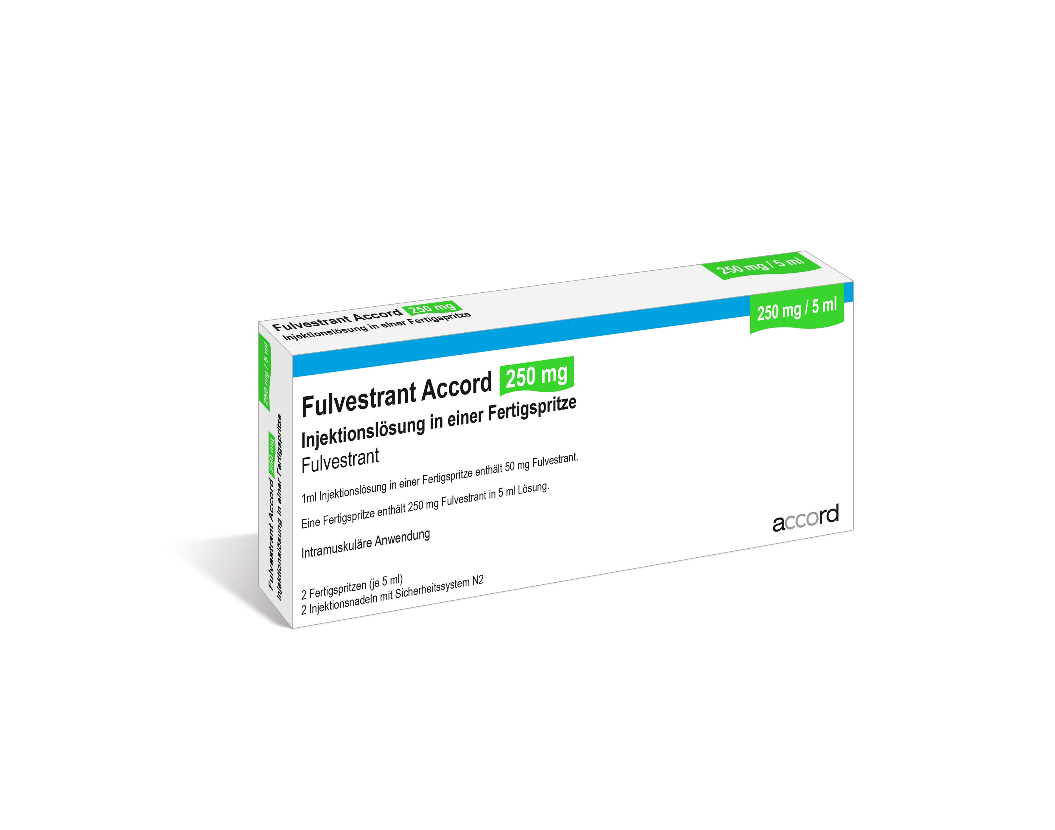 Fulvestrant Accord 250 mg/5 ml, Injektionslösung in einer Fertigspritze