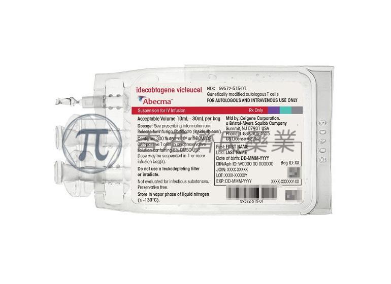 Abecma Infusionsdispersion, von 260 bis 500 × 10e6 CAR-positiven lebensfähigen T-Zellen