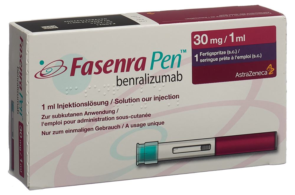 Fasenra Pen 30 mg /1 ml, lnjektionslösung in einem Fertigpen