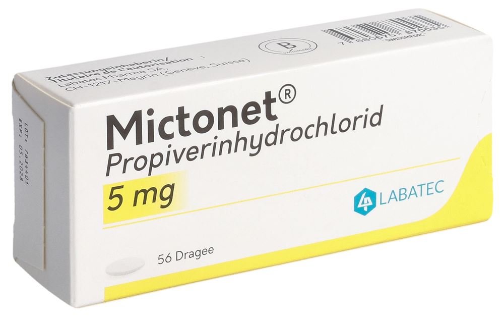 MICTONET drag 5 mg 56 pce