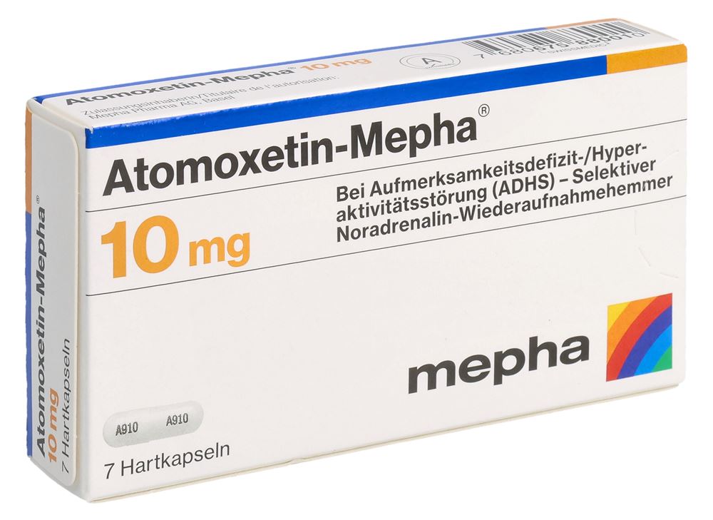ATOMOXETIN Mepha caps 10 mg 7 pce