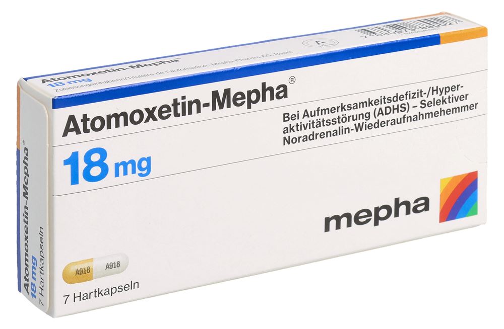 ATOMOXETIN Mepha caps 18 mg 7 pce