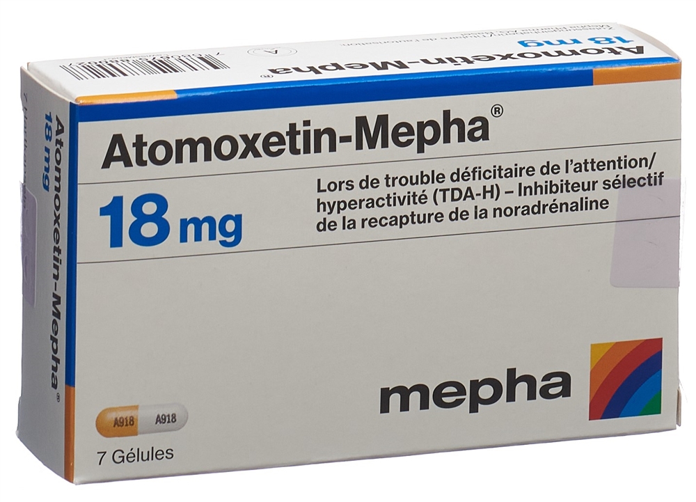 ATOMOXETIN Mepha caps 18 mg 7 pce