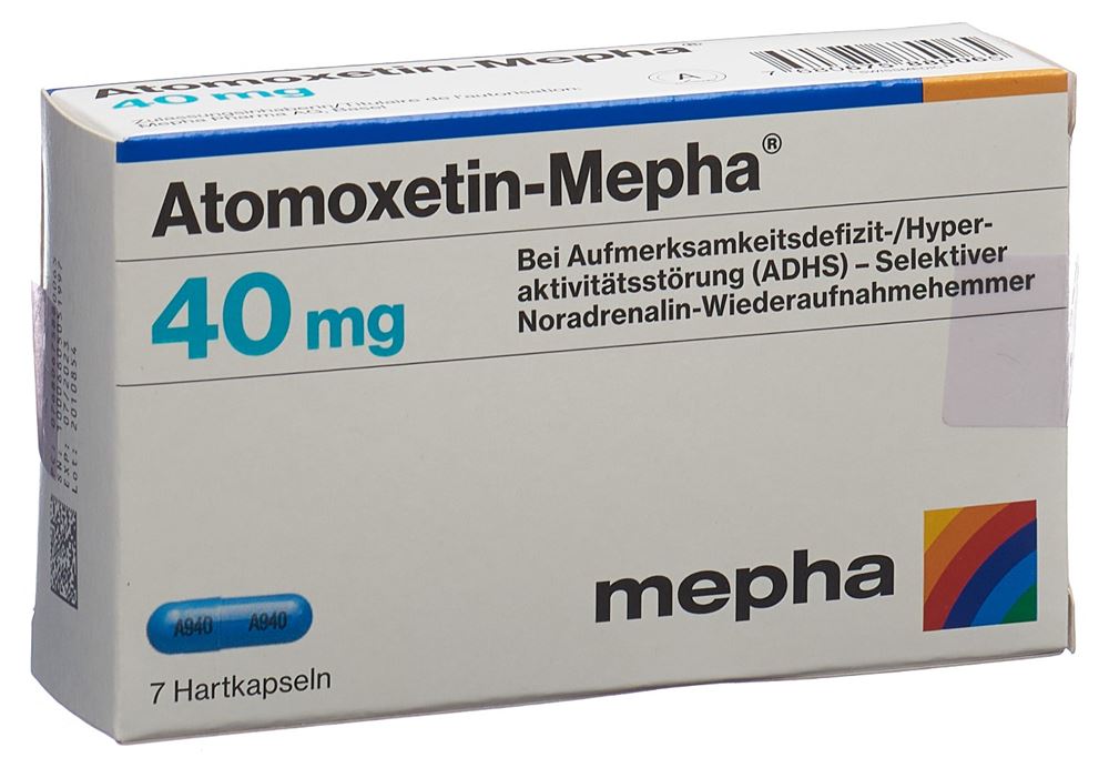 ATOMOXETIN Mepha caps 40 mg 7 pce