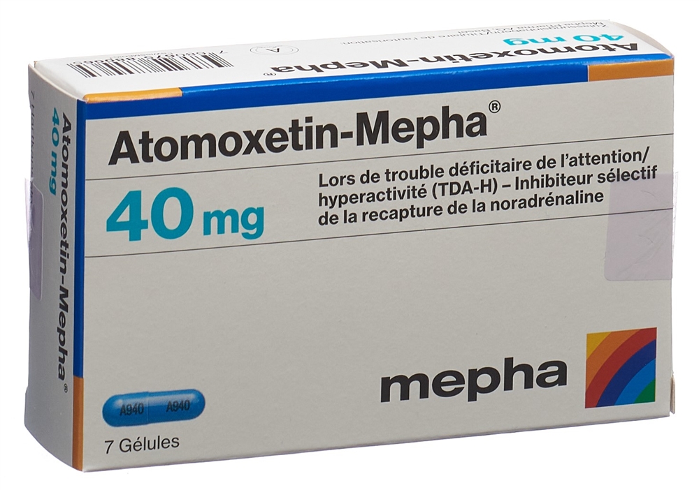 ATOMOXETIN Mepha caps 40 mg 7 pce