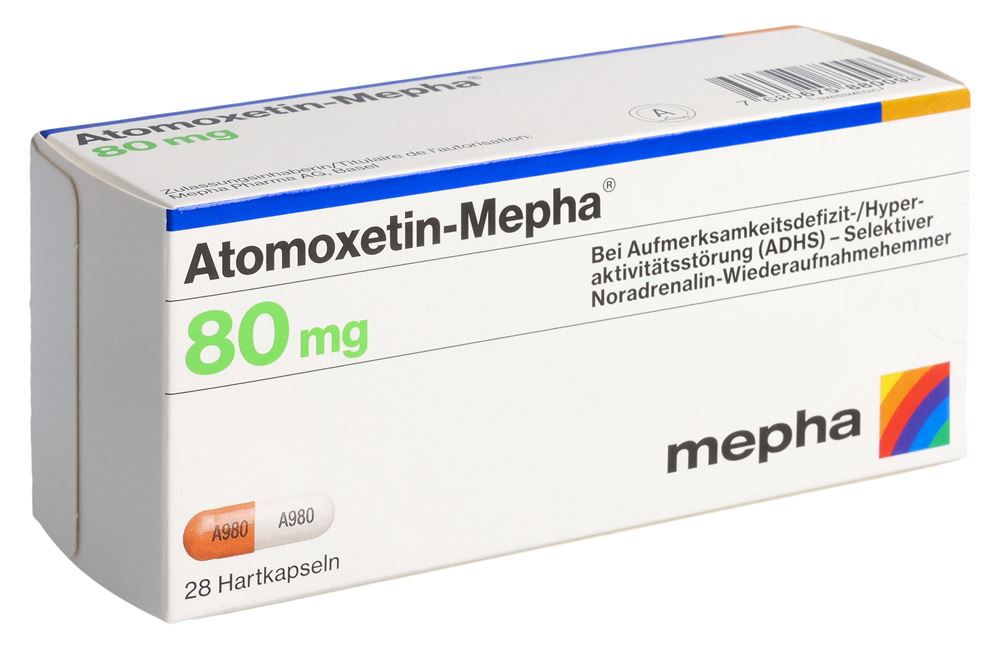 ATOMOXETIN Mepha caps 80 mg 28 pce