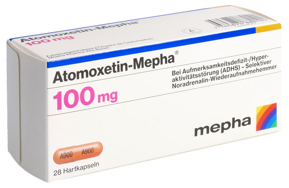 ATOMOXETIN Mepha caps 100 mg 28 pce