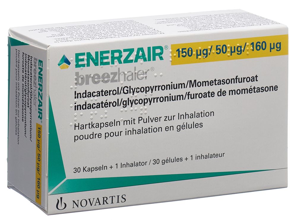 ENERZAIR BREEZHALER inha 150/50/160mcg 30 pce