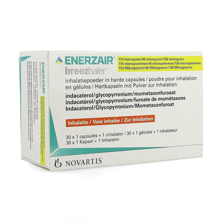 ENERZAIR BREEZHALER inha+capt 150/50/160mcg 30 pce